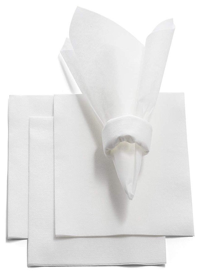 BloominGoods Linen-Feel Lunch Napkins - Disposable Cloth-Like Paper Napkins - Soft And Absorbant Luncheon Napkins For Kitchen, Parties, Weddings, Dinners or Events (Pack of 200) - Image 3